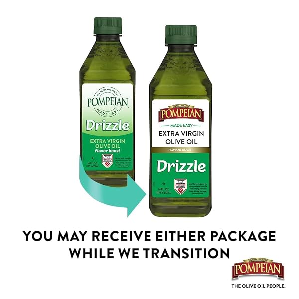 POMPEIAN MADE EASY DRIZZLE EXTRA VIRGIN OLIVE OIL, CONTAINS POLYPHENOLS, FIRST COLD PRESSED, 16 FL OZ