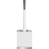 Spirella10.17971 Porcelain Roma Toilet Brush, White/Silver