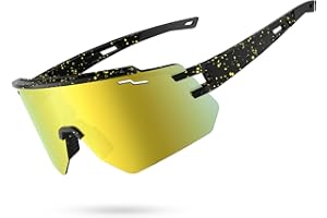 BOLLFO Youth Polarized Sports Sunglasses, UV400 Protection Outdoor Sun Glasses for Men Women Youth Baseball Cycling Driving