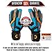Renegade GK Talon Cyclone 2 Goalie Gloves with Pro-Tek Fingersaves | 4mm Hyper Grip & Duratek | Black, Orange, Blue Soccer Goalkeeper Gloves (Size 5, Kids, Boys, Girls, Roll Cut, Lvl 3)
