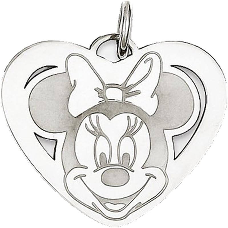 Sterling Silver Disney Minnie Mouse Heart Charm