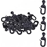Amazon.com: AONEAR 36 Pack Plastic Hooks for Gazebo Curtains and ...