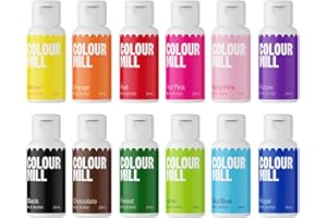 Colour Mill Oil-Based Food Coloring, 20 Milliliters (Kickstarter 12 Pack)