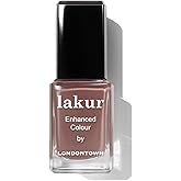 LONDONTOWN lakur Brown Nail Polish, Gel-Like Shine, Long-Lasting Color, Strengthens & Hydrates Nails, 0.4 Fl Oz