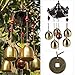 yazi Pentágono Pavilion dinero dibujo Wind Chimes 5 campanas casa jardín Feng Shui Decoración