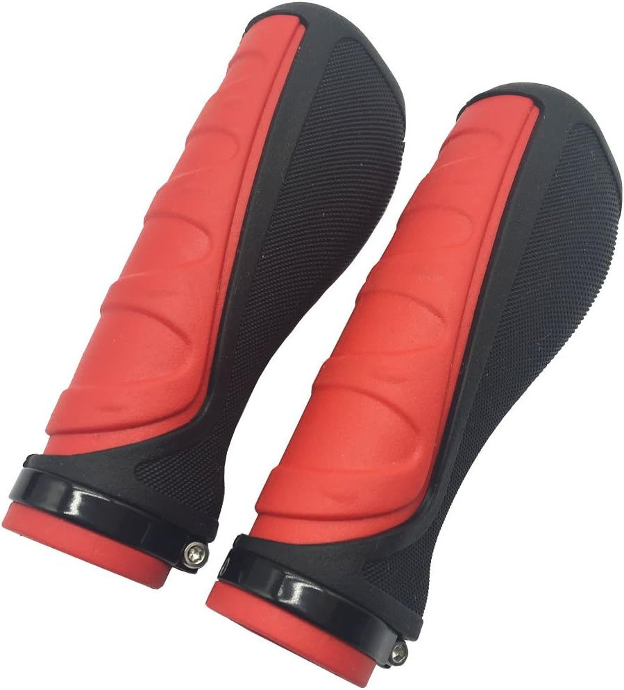 Yowanted Bicycle Ergonomic Handlebar Grips, Anti-skid Bike Handlebar Grips of Single Lock Ring