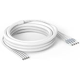 Waveform UltraFlex-Quad: Low-Loss Quad-195 Extension Cable, 20 ft | Four cables for 4x4 MIMO | SMA female to SMA male | Outdoor rated with weatherproof boots | For 4G/5G routers, gateways