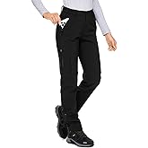 Womens Snow Pants Winter Waterproof Outdoor Soft Shell Fleece Linded Ski Hiking Pants