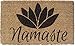 Entryways 1077S Namaste Handmade/Hand-Stenciled/All-Natural Coconut Fiber Coir Doormat, 18