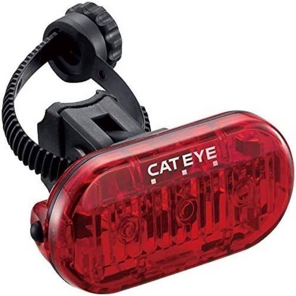 CatEye Rear Bike Light - Bright Triple Rear Bicycle LED with 200hr Battery & IPX6 Waterproof Rating | Flash, Rapid & Constant Modes | Back Light Cycling | Bike Accessories