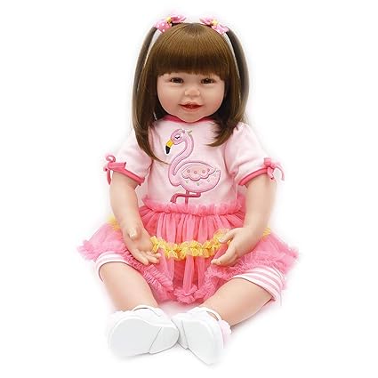 Lhkave Lifelike Baby Girl Doll Real Life Reborn Baby Dolls Long
