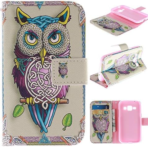 Galaxy E7 Case Samsung Galaxy E7 Kickstand Case,Bat King Big Eyes Owl Pattern Premium Leather Wallet Flip Kicstand Case Cover With Magnetic Closure For Samsung Galaxy E7
