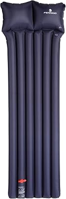 Gonflatable Mattress-6 TUBES-180 x 50 cm W/Pump Matelas d'alpinisme, d'alpinisme et de Trekking, Adulte Unisexe, Bleu (Bleu), Taille Unique