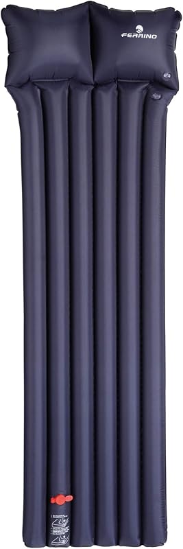 Gonflatable Mattress-6 TUBES-180 x 50 cm W/Pump Matelas d'alpinisme, d'alpinisme et de Trekking, Adulte Unisexe, Bleu (Bleu), Taille Unique