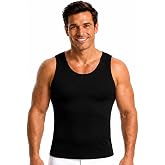 Insta Slim Made in USA Compression Tanktop Men TummyControl Slimming Bodyshaper Undershirt BackSupport BeerBelly Gynecomastia
