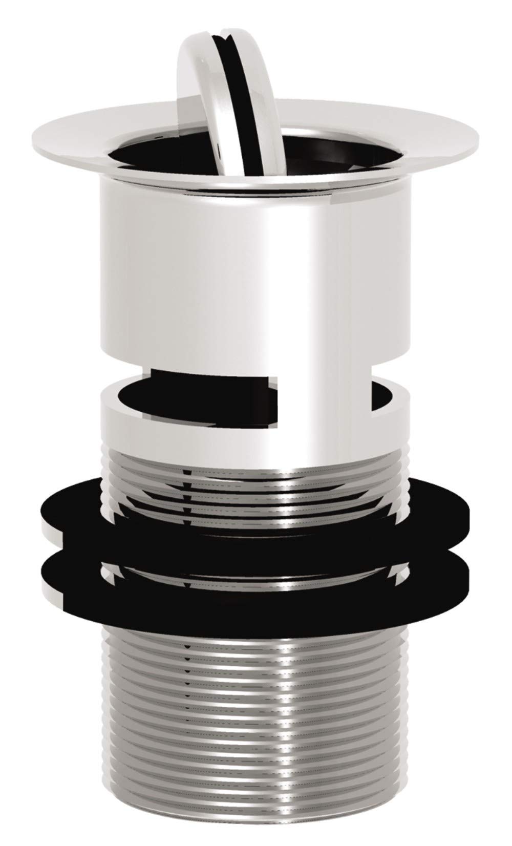 Bristan W BASIN12 C Round Fliptop Basin Waste Slotted C, Chrome