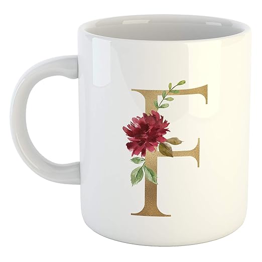 My Digital Print Tazza Mug Con Iniziale Lettera F Stile