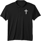 Christian Cross Retro Cross Performance Polo Shirt