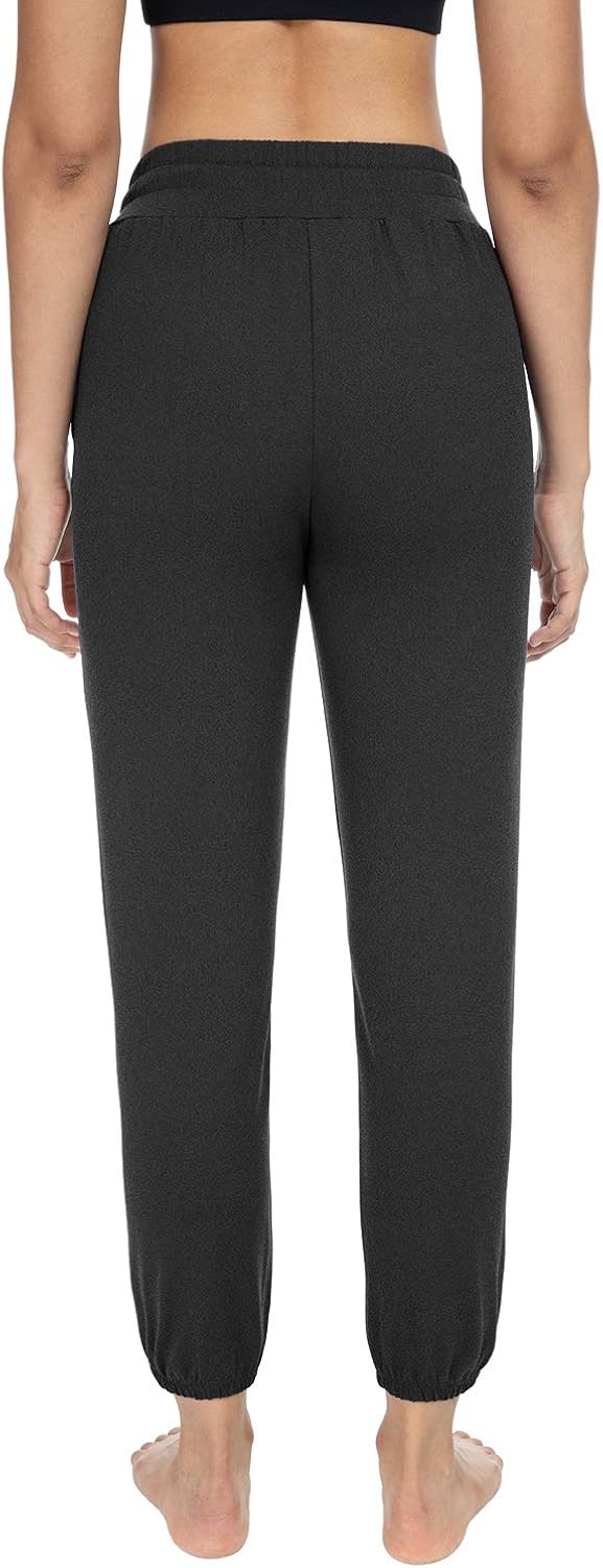 Sarin Mathews Womens Athletic Joggers Pants Comfy Drawstring Workout Lounge Pants Yoga Sweatpants for Women with Pockets: Clothing