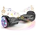SIMATE Scooter, Bluetooth Speakers and LED Light-Up Wheels, APP Control, Dual 250W Motors, 8.5 mph Max Speed & 8.5 Miles Max Range, Gifts for Kids Adults Girls Boys