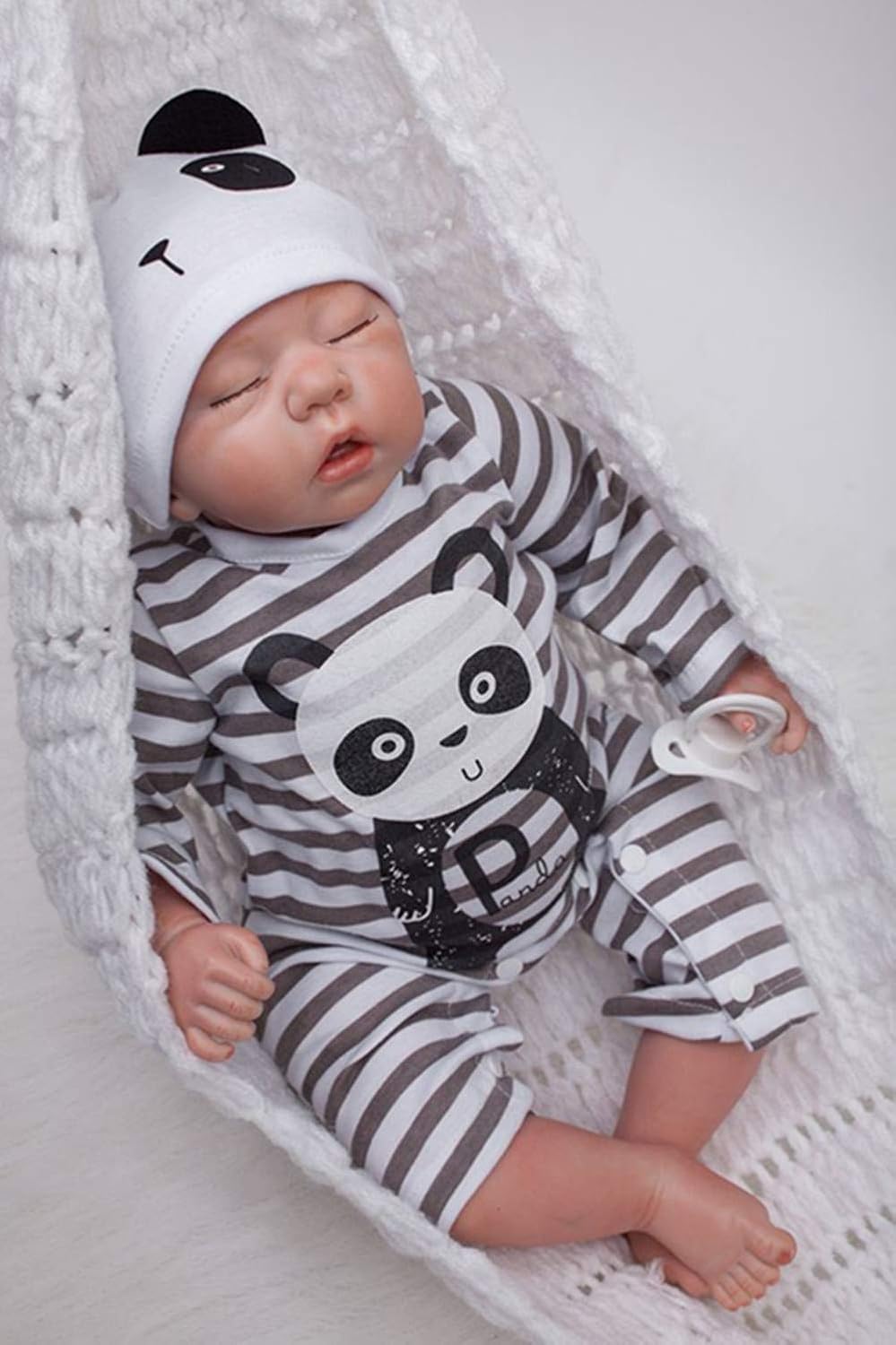 Prezzo O-YMS Maschio Neonato 20 Pollici 50 Centimetri Reborn Toddler Bambino Bambole Magnetica Giocattolo Regali Realistica Baby Occhi Chiusi Dolls Vinile Morbide Silicone Offerte