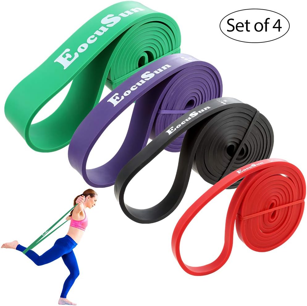 Pull Up Bands, Stretch Resistance Bands, Mobility Exercise Bands, Assisted Pull Up Straps Powerlifting Band for Home Fitness, Stretching and Resistance Training, Physical Therapy, Pilates Yoga