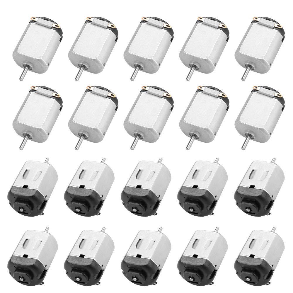 20 Pieces DC Mini Motor, Micro Electric Motor 130 Motor High Speed DC Motor 3V 15000RPM Small Motor for DIY Toys Scientific Experiments