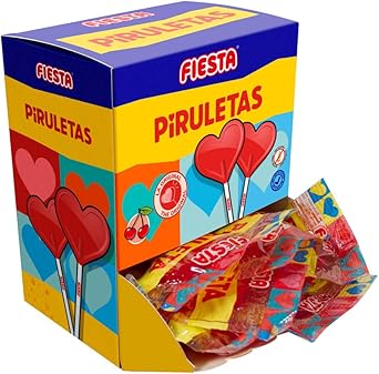 Fiesta Cereza Piruleta con Palo 20 un.de 13gr: Amazon.es: Alimentación y bebidas