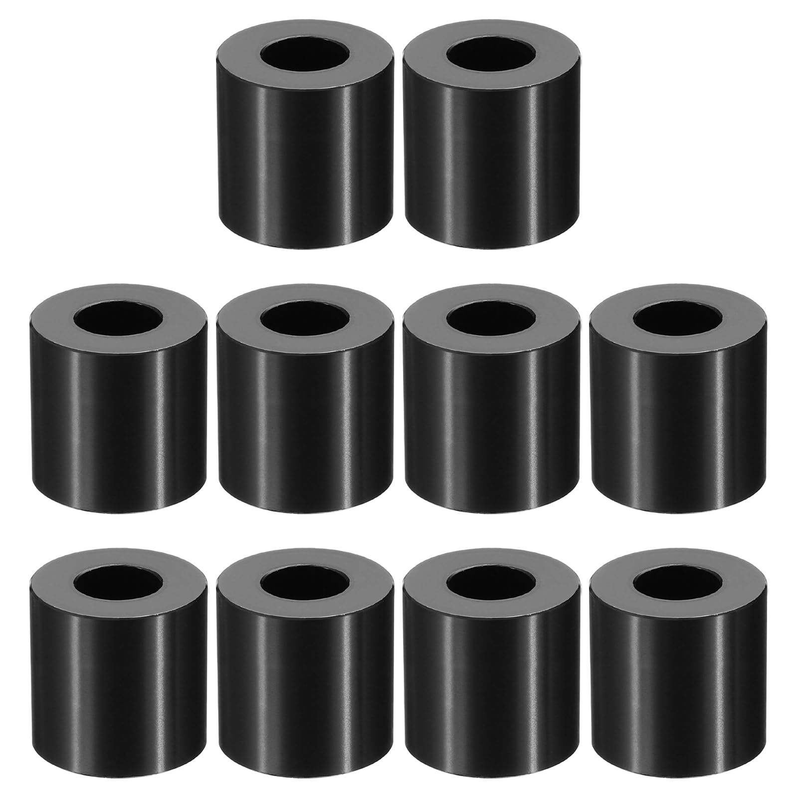 PATIKIL M12 Aluminum Spacers, 10 Pcs Metal Spacer Aluminum M12 x 1" OD x 1" L Aluminum Spacer Screw Standoff Round for 1/2" or M12 Screw Bolts