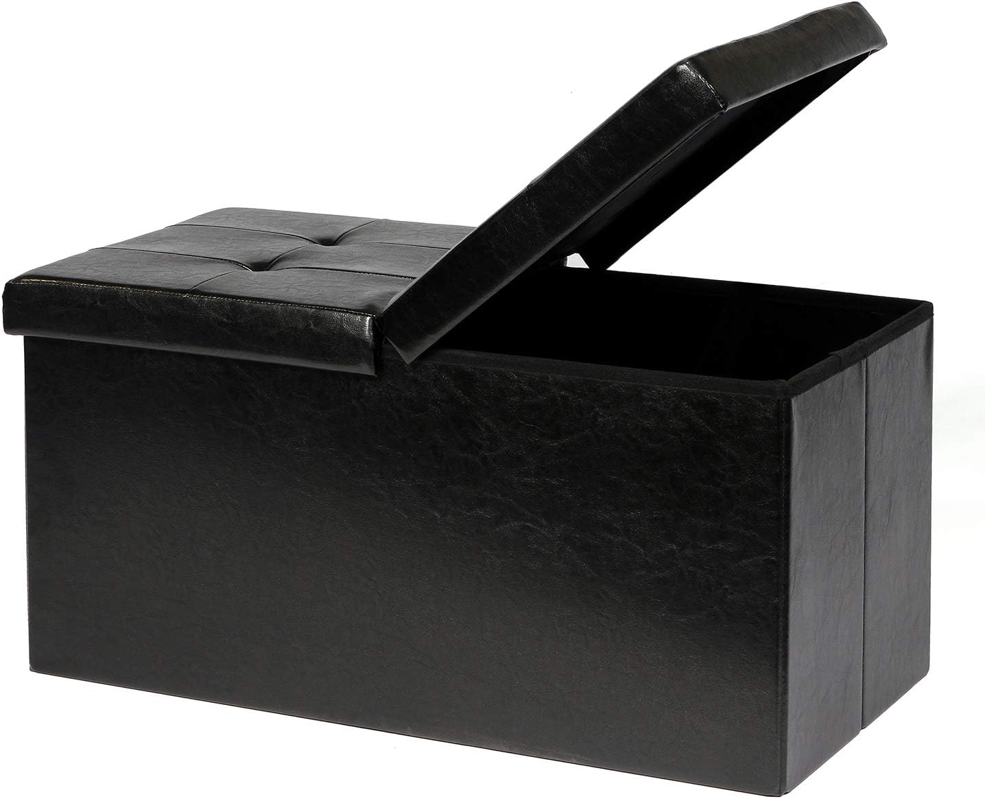 black toy chest storage bench