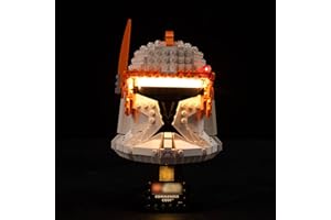 Bourvill LED Lights Kit for Lego Star Wars Clone Commander Cody Helmet 75350 - Lights Set Compatible with Lego 75350 Set -Classic Version (Lights Kit without Model)