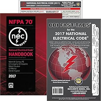 Nfpa 70 2017 Handbook National Electrical Code Nec Handbook Hardcover Fast Tabs And Nec Quick Card Set 2017 Editions Amazon Com Industrial Scientific