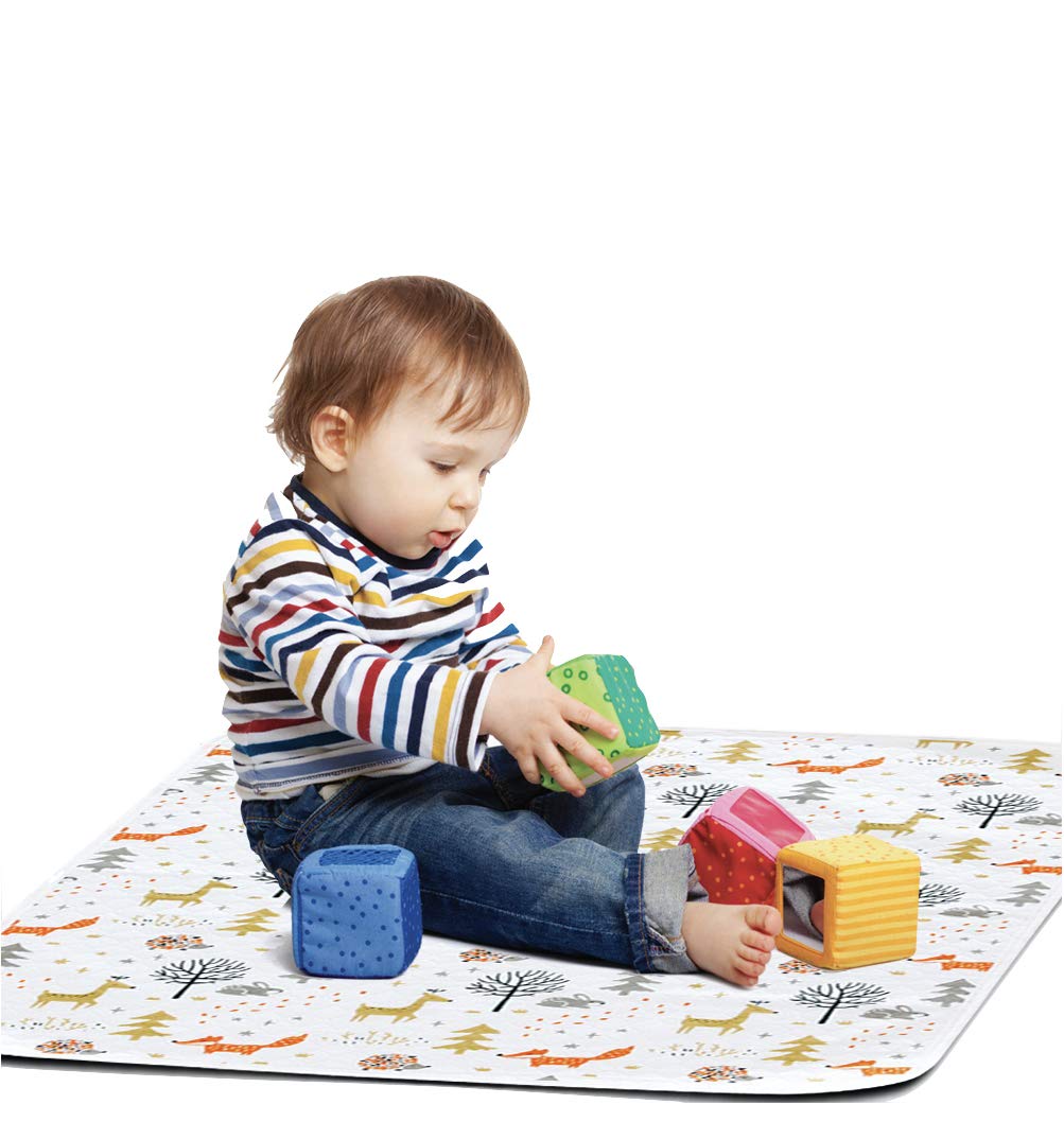 Extra Large 100% Waterproof Baby Changing Pad - Washable Soft Bassinet Mattress Protector - Toddler Bed Cover for Potty Training - Incontinence Underpad - Pet Training Mat - 70x100cm(27.6x39.37”) : Baby