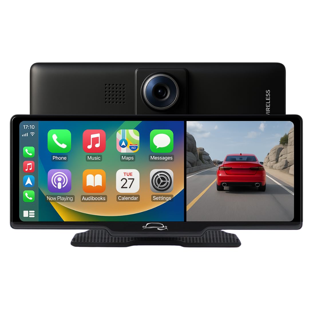 Photo 1 of **SCREEN CRACKED**DriveView FlexScreen Pro 2025, 10.26-inch IPS Display, Apple CarPlay/Android Auto, 4K Dash Cam, Wireless