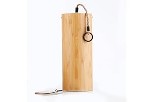 Qsanpel Wind Chime Meditation Bamboo Windchime Sound Healing Instruments Yoga Zen Sound Bath Gift for Therapy Sound G Chord Winter