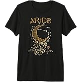 Aries Zodiac Sign Flowers Aries Birthday Aries Astrology Premium Tri-Blend T-Shirt