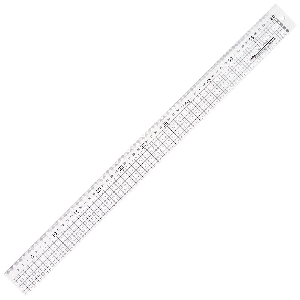 Jakar 600mm Stainless Steel Edge Acrylic Ruler 3064