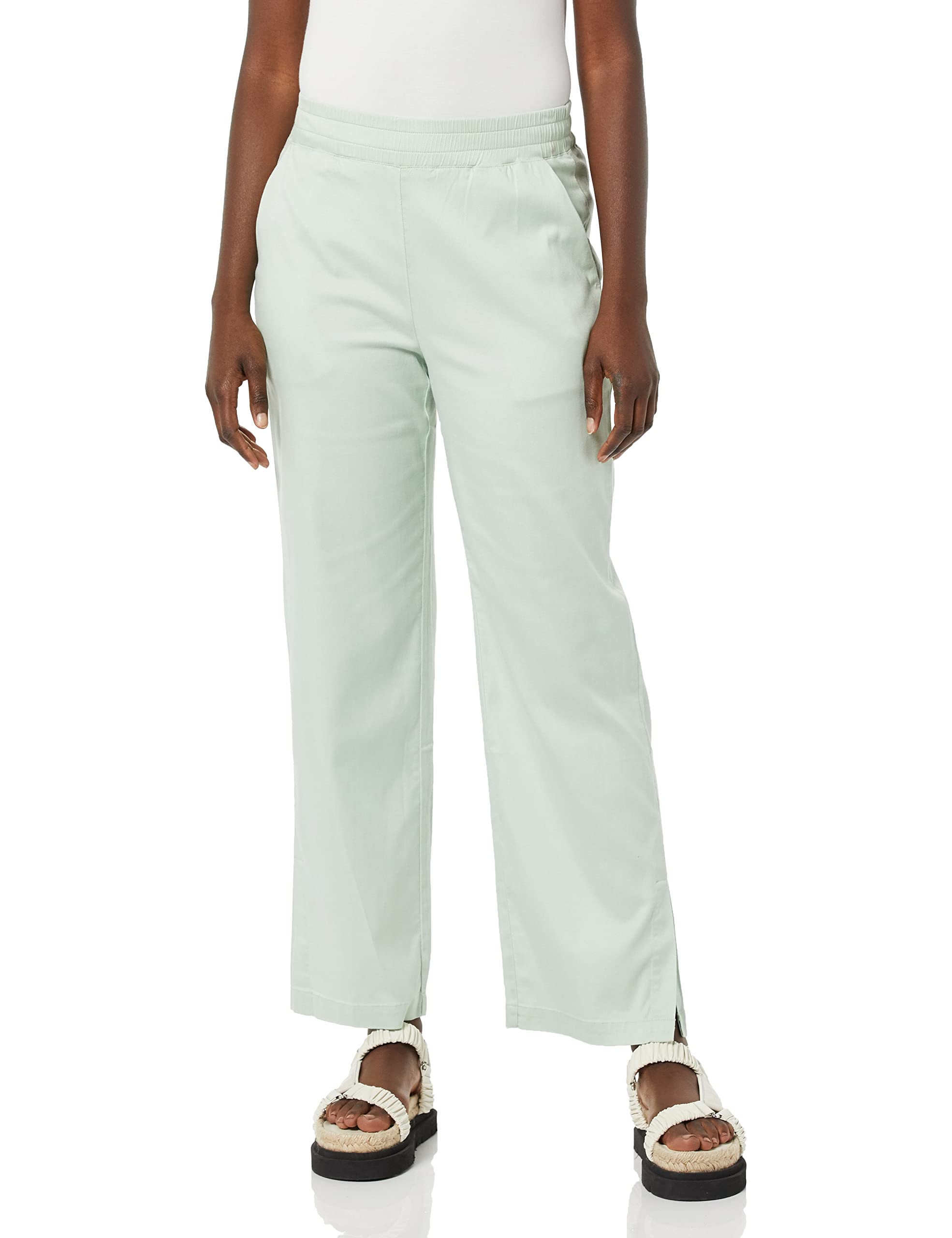 Daily Ritual Women’s Soft Dressing Pant, Light Sage Green, X-Large