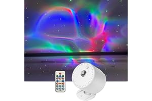 Sharelife Mini RGB Dynamic Aurora LED Green Laser Star Starry Sky Remote Lights for Home Party DJ KTV Birthday Stage Lighting