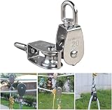 IMAGINE M20 Single Pulley Block 304 Stainless Steel Wire Rope Traction Trolley view 5