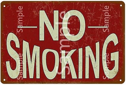 WE No Hay baño público Letrero de Metal No Fumar No Cazar Vintage