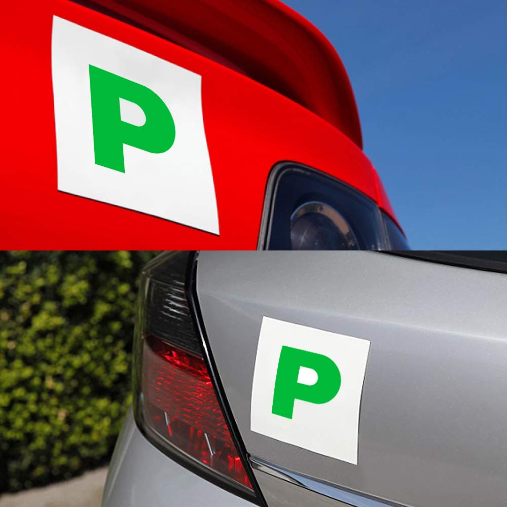 2x New Driver Just Passed Green P Plate Sticker Fully For Car Vehicle eBay