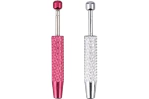 2pcs Jewelry Grabber Tool, Piercing Ball Grabber Reacher Jeweler Pick Up Tool for Changing Jewelry 4-Claw Tweezers for Diamon