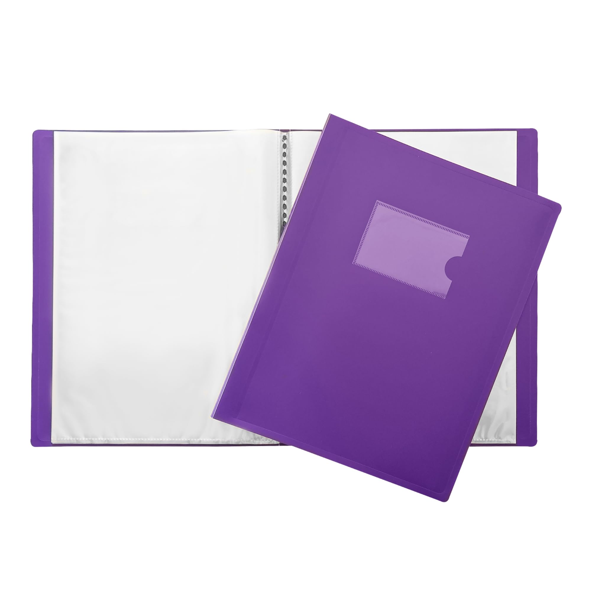 Janrax A4 Purple Flexible Cover 80 Pocket Display Book - Presentation Folder