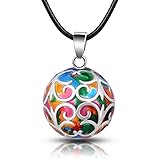 EUDORA Harmony Ball Necklace Flower-de-luce