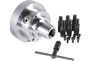 Accusize Industrial Tools 6-1/2'' 5C Collet Chuck with Integral D1-6 Camlock Mounting, 7/8'' Stud, 0269-0016