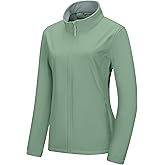 33,000ft Women's Lightweight Softshell Jacket Fleece Lined Windbreaker Waterproof Warm Jacket for Running Golf Hiking