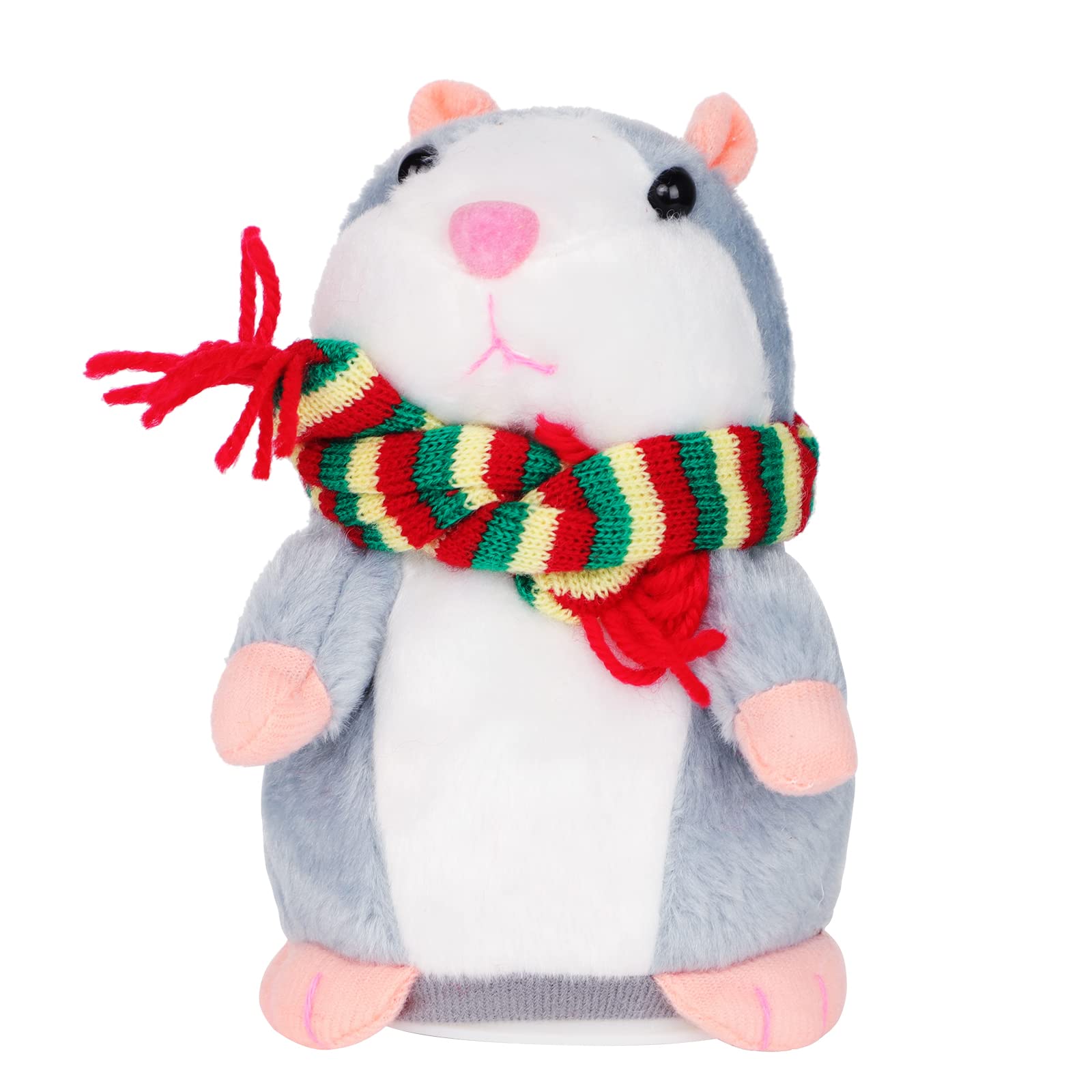 Adult Talking Hamster Toy Pet Repeats What You Say Electronic Plush Sound Recording Doll Christmas Birthday New Year's Gift for Women Men