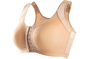 QINNYO Daisy Bra Womens,Lisa Charm Bras Front Snaps Seniors,Lisa Charm Bra for Women Push Up Wireless Full Coverage Sports Bras Deal