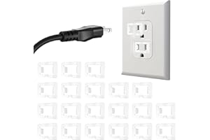TIESOME 20 Pcs 2 Prong Loose Outlet Fix Plug, Plastic Socket Outlet Tightener Insert Ensure Secure Connection for Power Plug Tiny Plugs For Loose Outlets Compatible with Most Losing Outlets and Socket